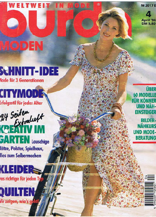 Журнал бурда апрель. Журнал Бурда апрель 1994. Burda moden 1994 год. Журнал Burda 1994. Журнал Бурда 1994 год.